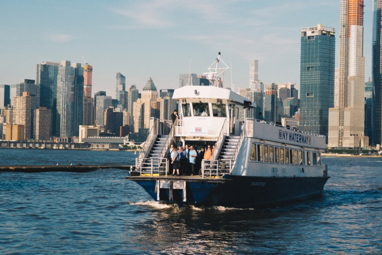 New York Ferry on Hudson River