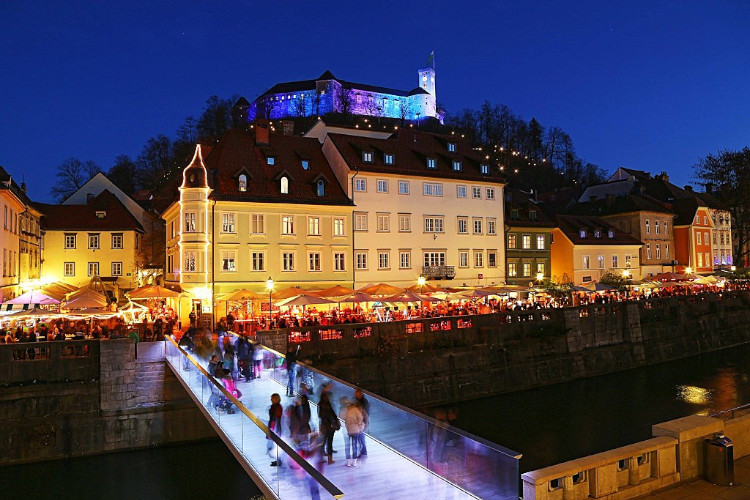 Nighttime in Ljubljana