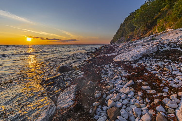 Sunset over the Gulf of Finland, Estonia