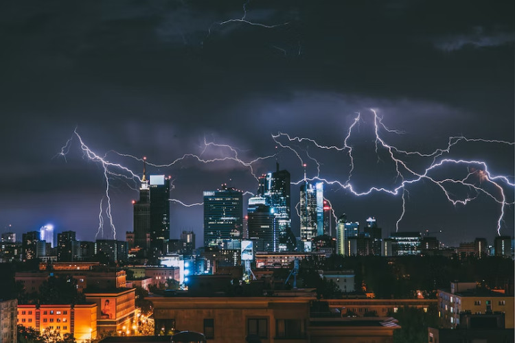 Thunderstom over Warsaw