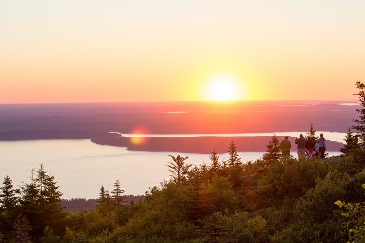 SunriseFromCadillacMountainAcadia