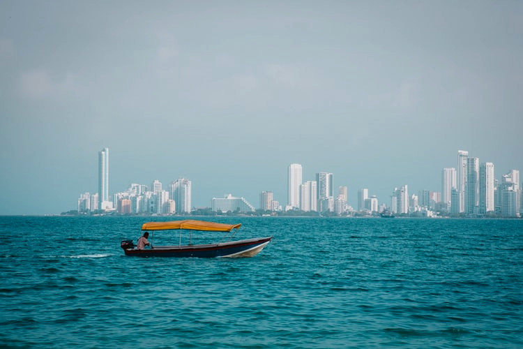 cartagena from a boat