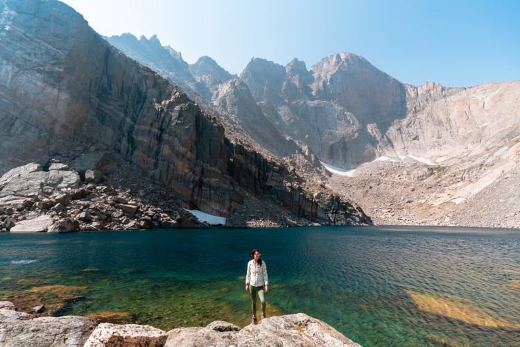 chasm lake and long peaks rocky mountain np