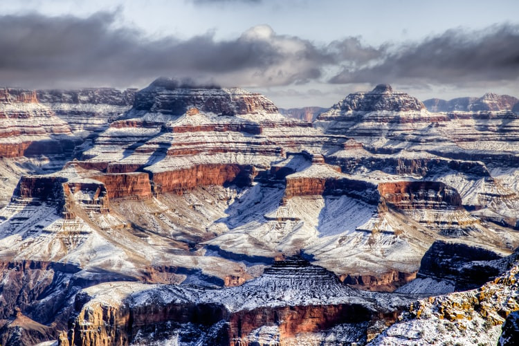 grand canyon in winter