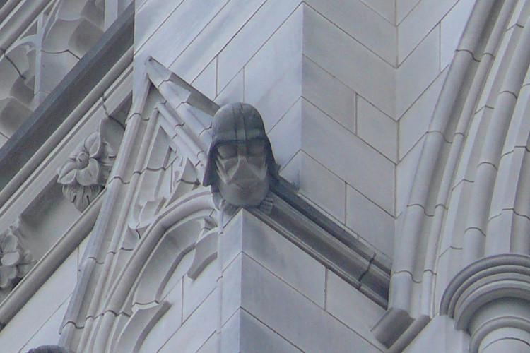 washington dc national cathedral darth vador